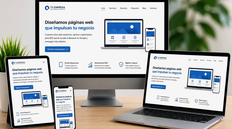 Páginas web con optimización SEO mejorando el posicionamiento en Google.